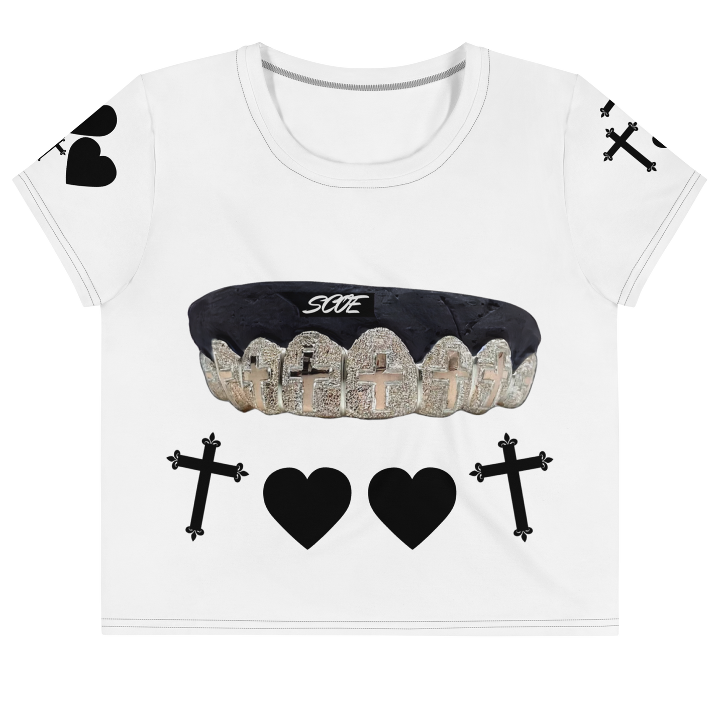 {Spread Christ Own Everything} "Monochrome" Grillz Crop Top