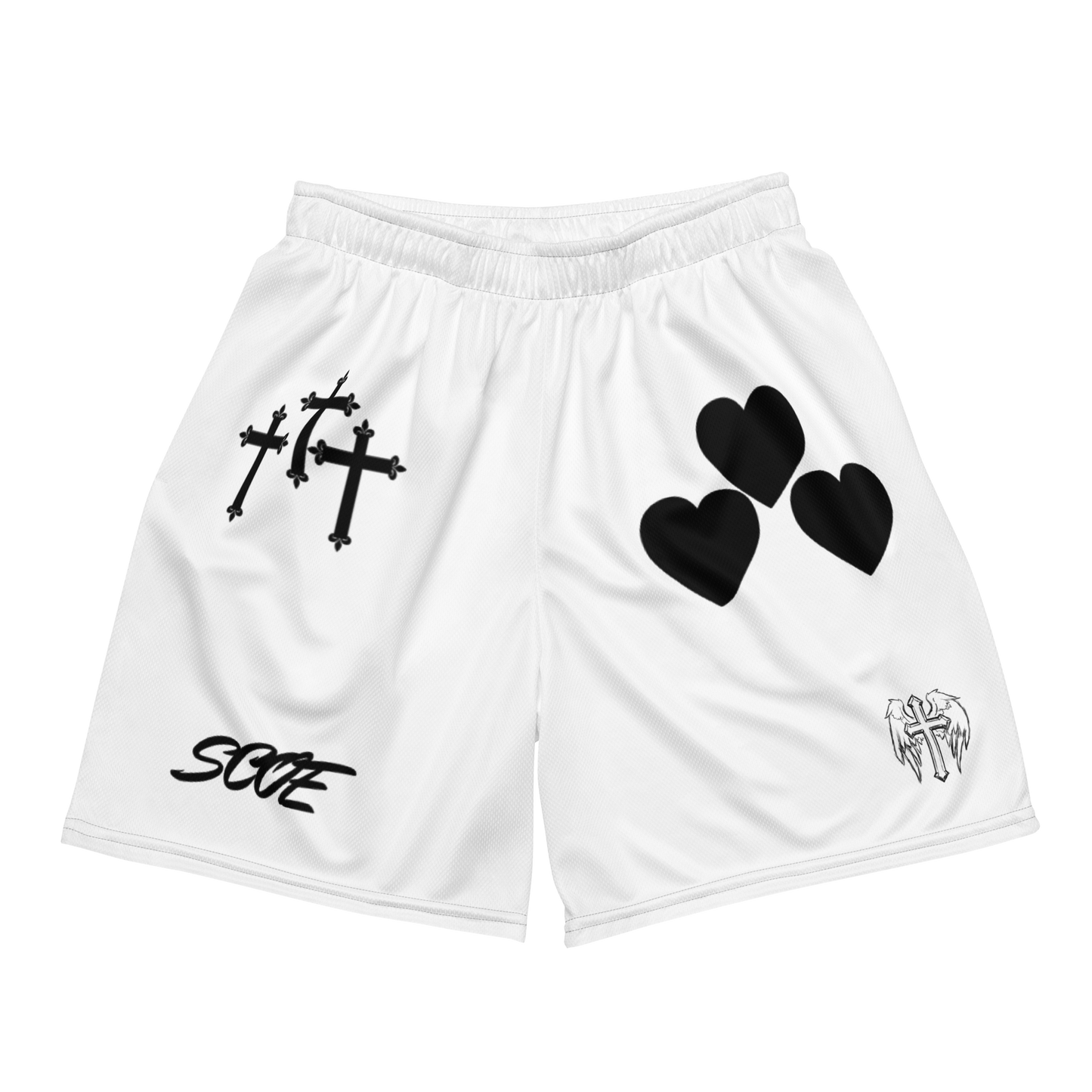 {Spread Christ Own Everything} "Monochrome" Mesh Shorts