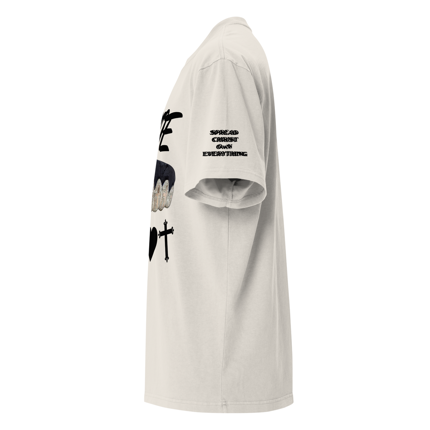 {Spread Christ Own Everything} "Monochrome" Grillz Oversized Tee