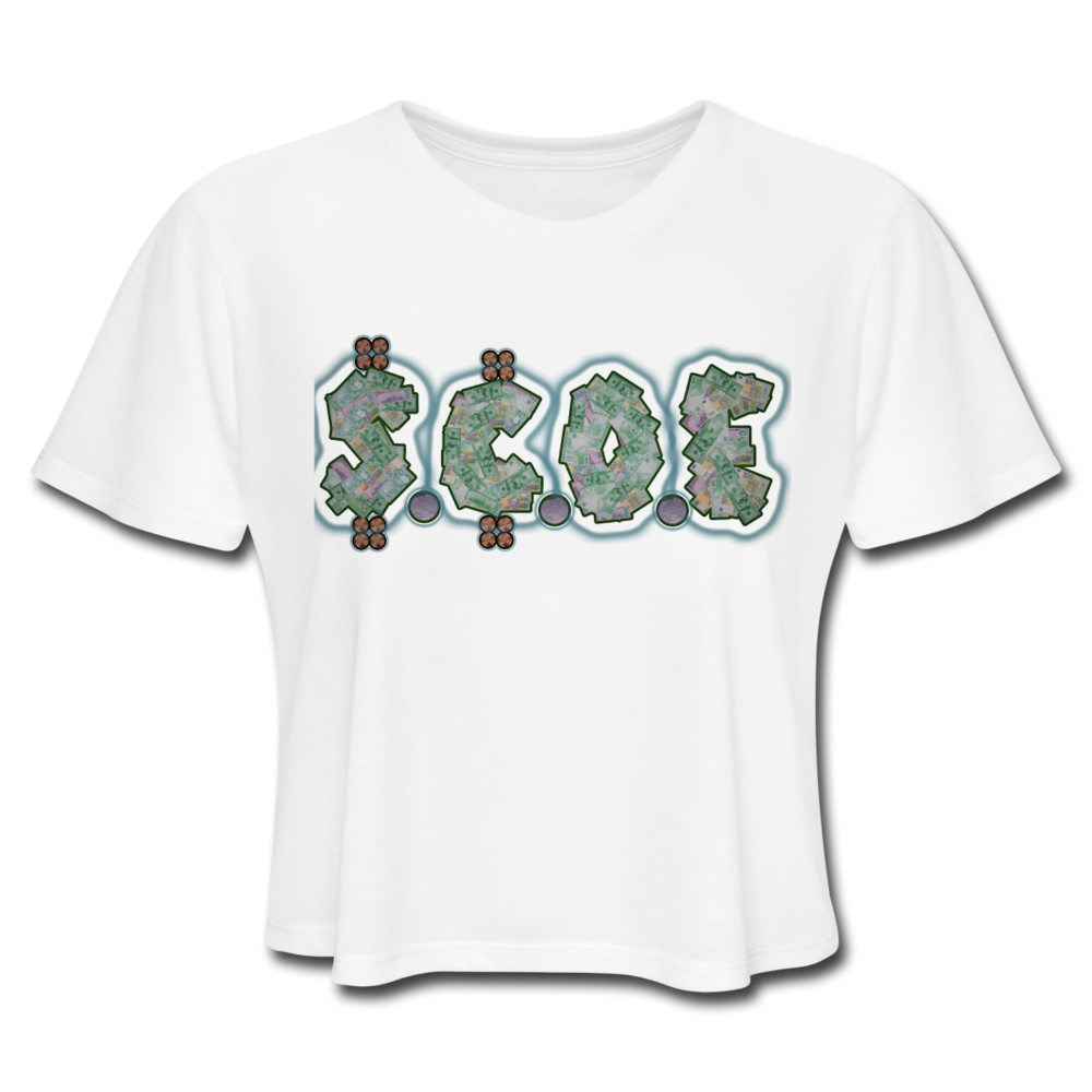 Women's Cropped T-Shirt - white