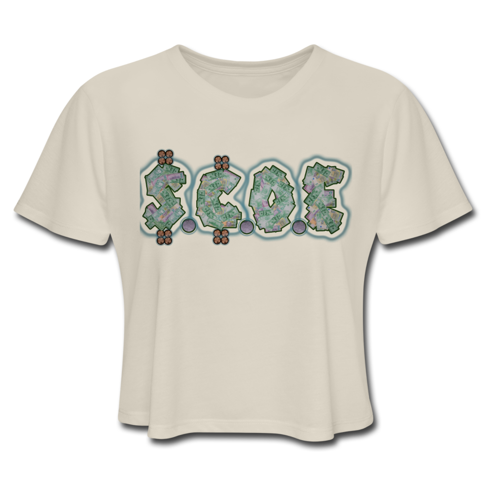 Women's Cropped T-Shirt - dust