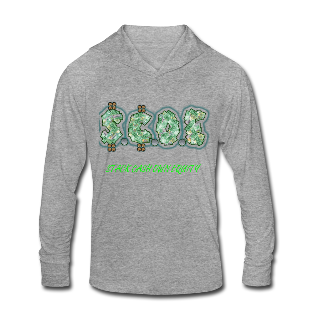 S.C.O.E Unisex Tri-Blend Hoodie Shirt - heather gray