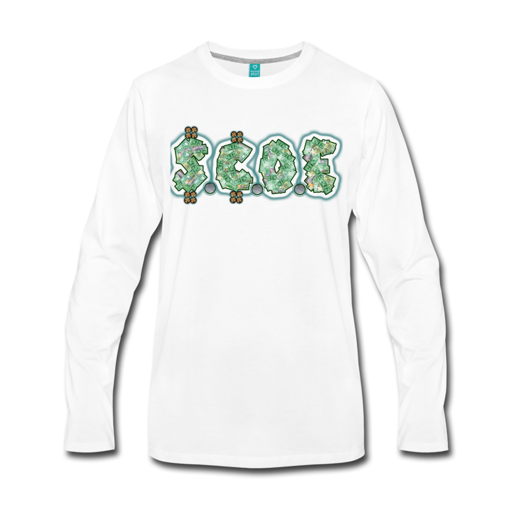 S.C.O.E Premium Long Sleeve Shirt - white