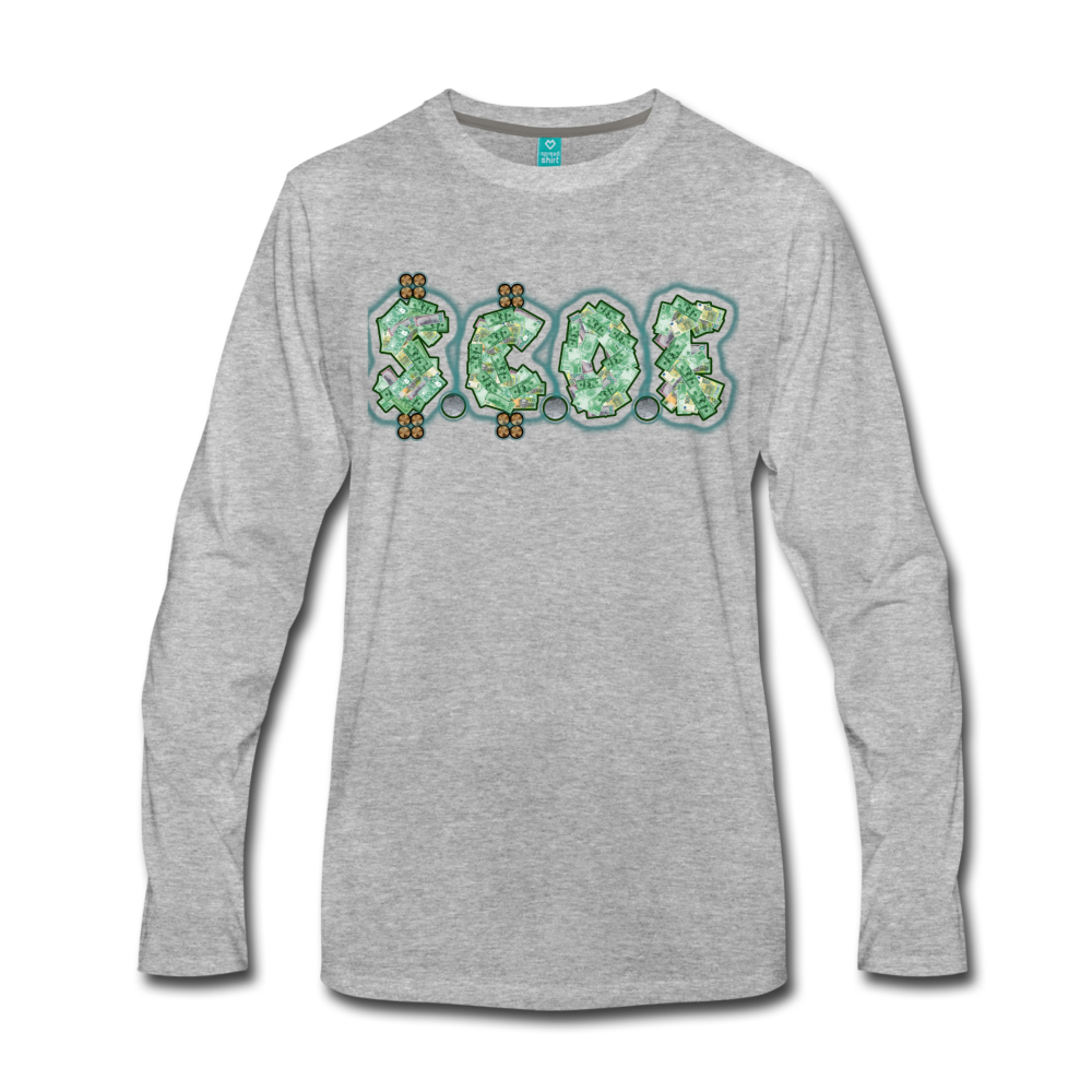 S.C.O.E Premium Long Sleeve Shirt - heather gray