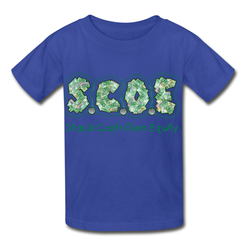 S.C.O.E Youth T-Shirt - royal blue
