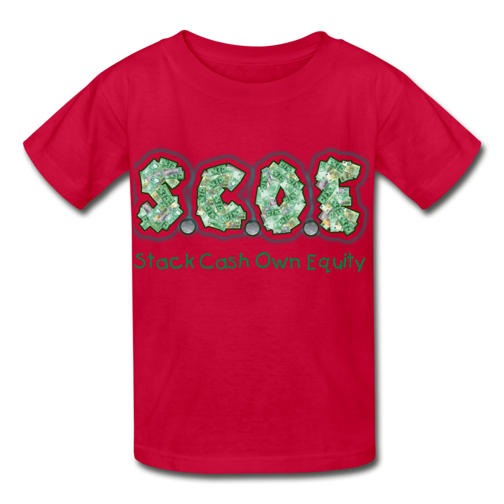 S.C.O.E Youth T-Shirt - red