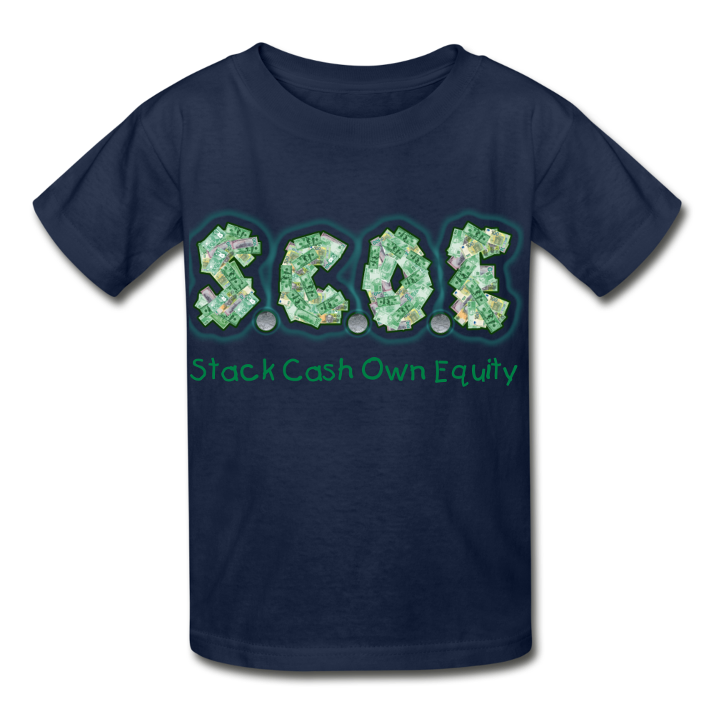 S.C.O.E Youth T-Shirt - navy