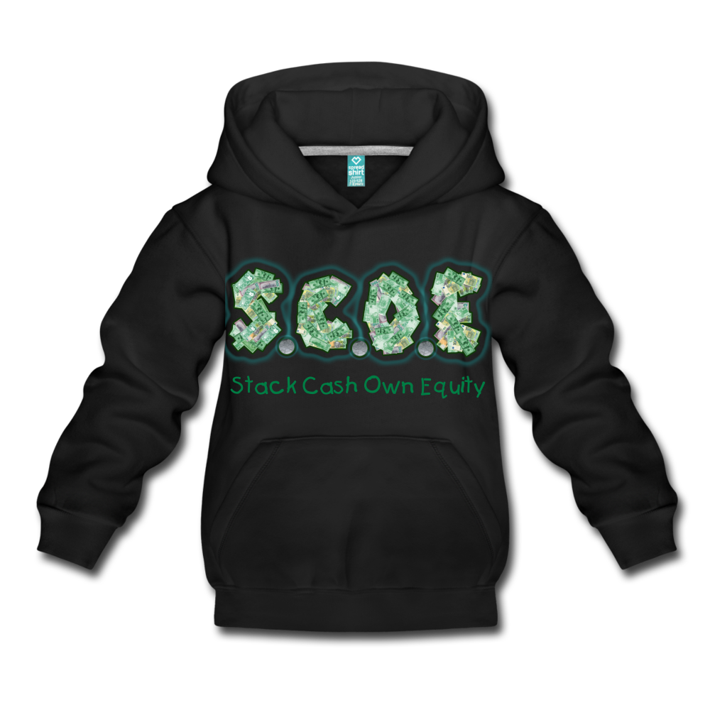 S.C.O.E Youth Premium Hoodie - black