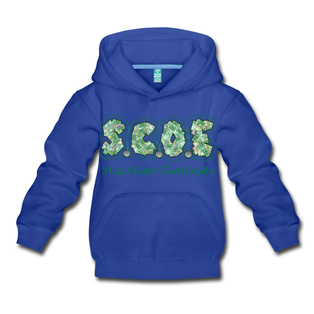 S.C.O.E Youth Premium Hoodie - royal blue