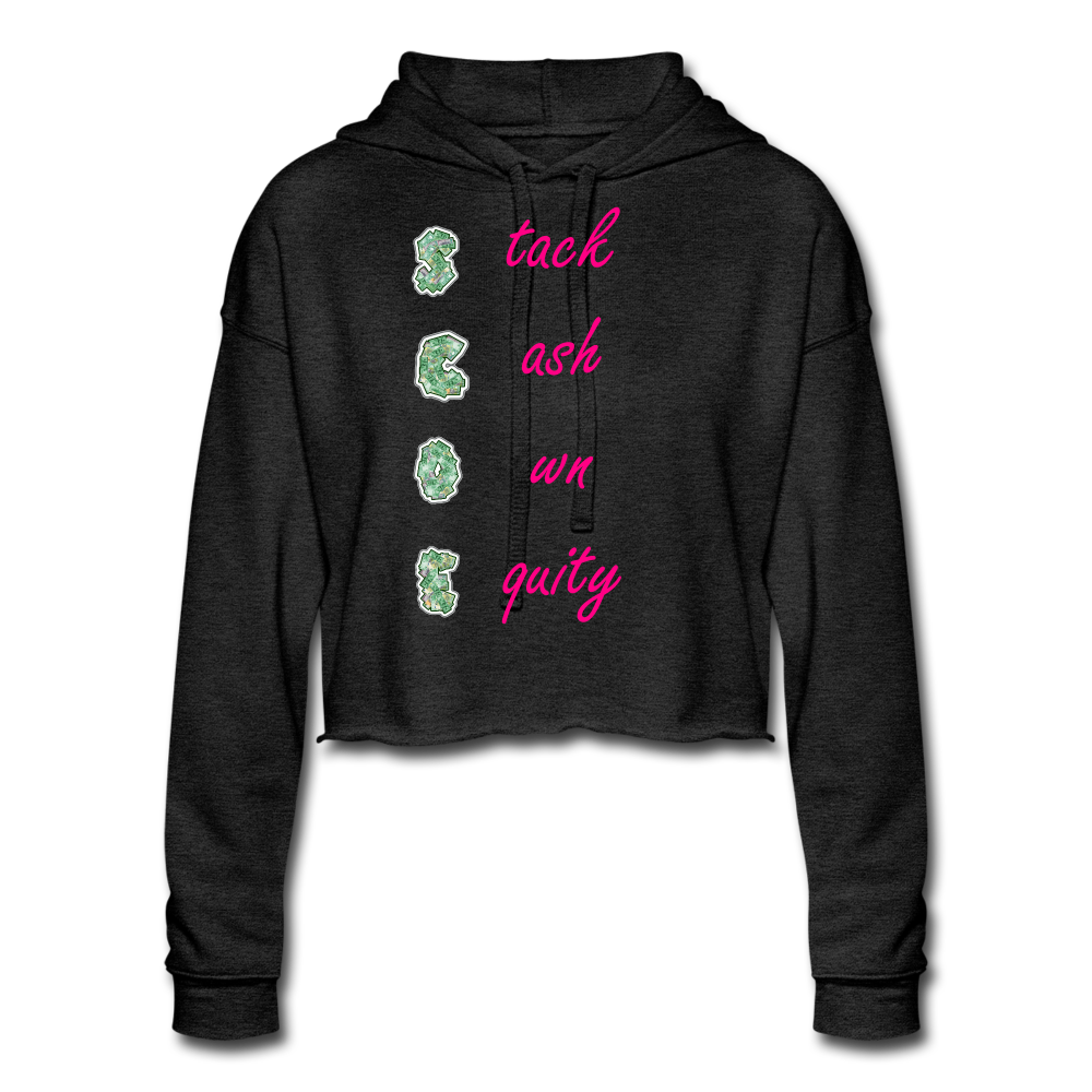 S.C.O.E Cropped Hoodie - deep heather