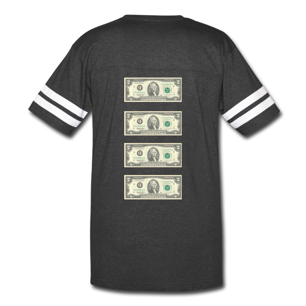 S.C.O.E $2 Bill Jersey T-Shirt - vintage smoke/white