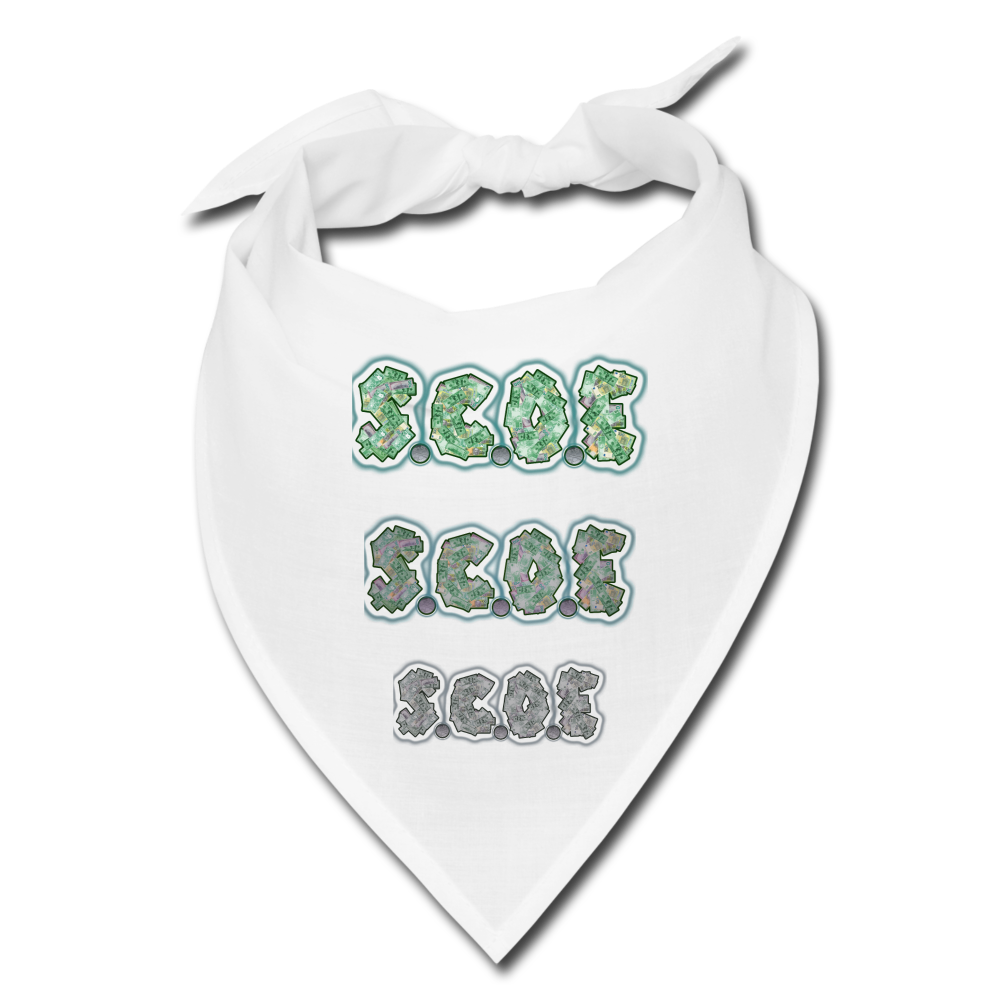 S.C.O.E Bandanna - white