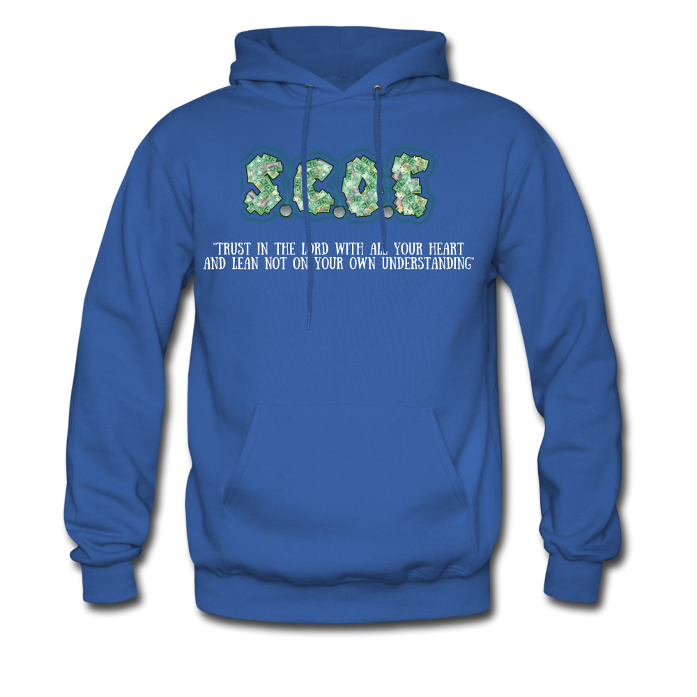 S.C.O.E "Proverbs 3:5" Hoodie - royal blue