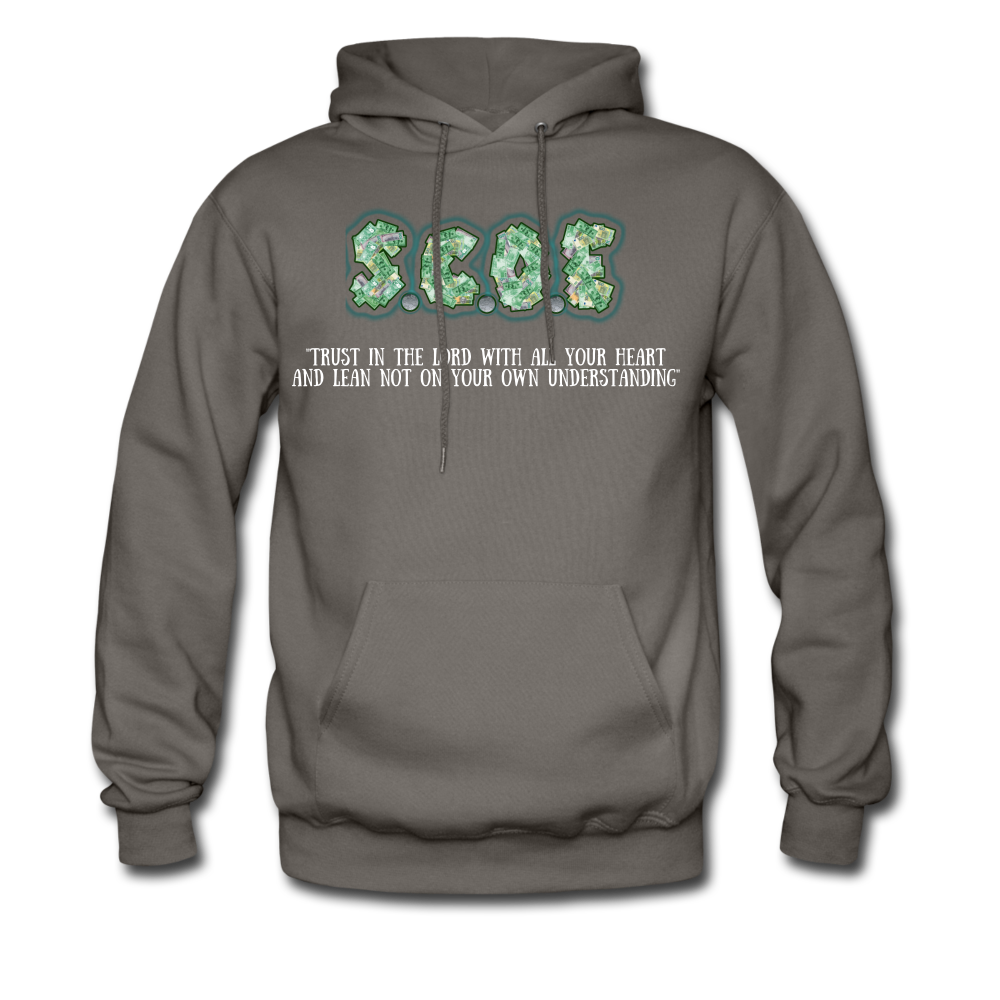 S.C.O.E "Proverbs 3:5" Hoodie - asphalt gray
