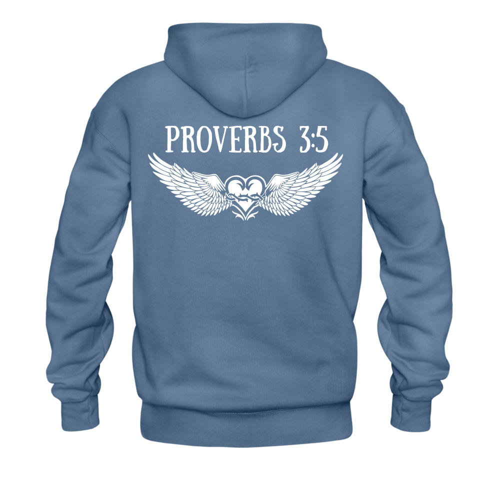 S.C.O.E "Proverbs 3:5" Hoodie - denim blue