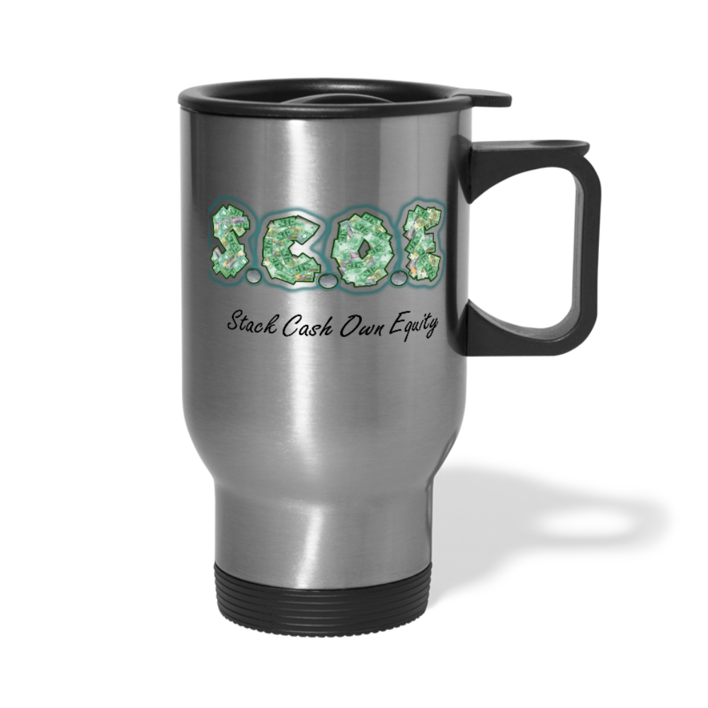 S.C.O.E Travel Tumbler - silver
