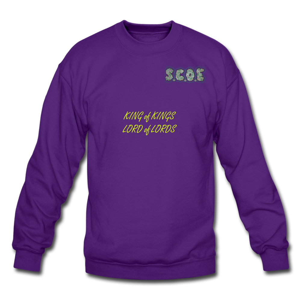 S.C.O.E King of Kings Crewneck Sweatshirt - purple