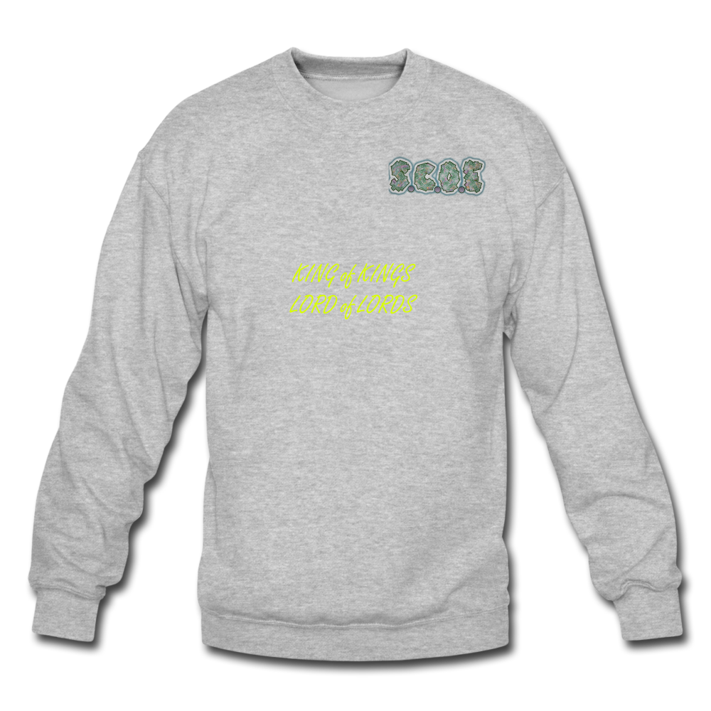 S.C.O.E King of Kings Crewneck Sweatshirt - heather gray