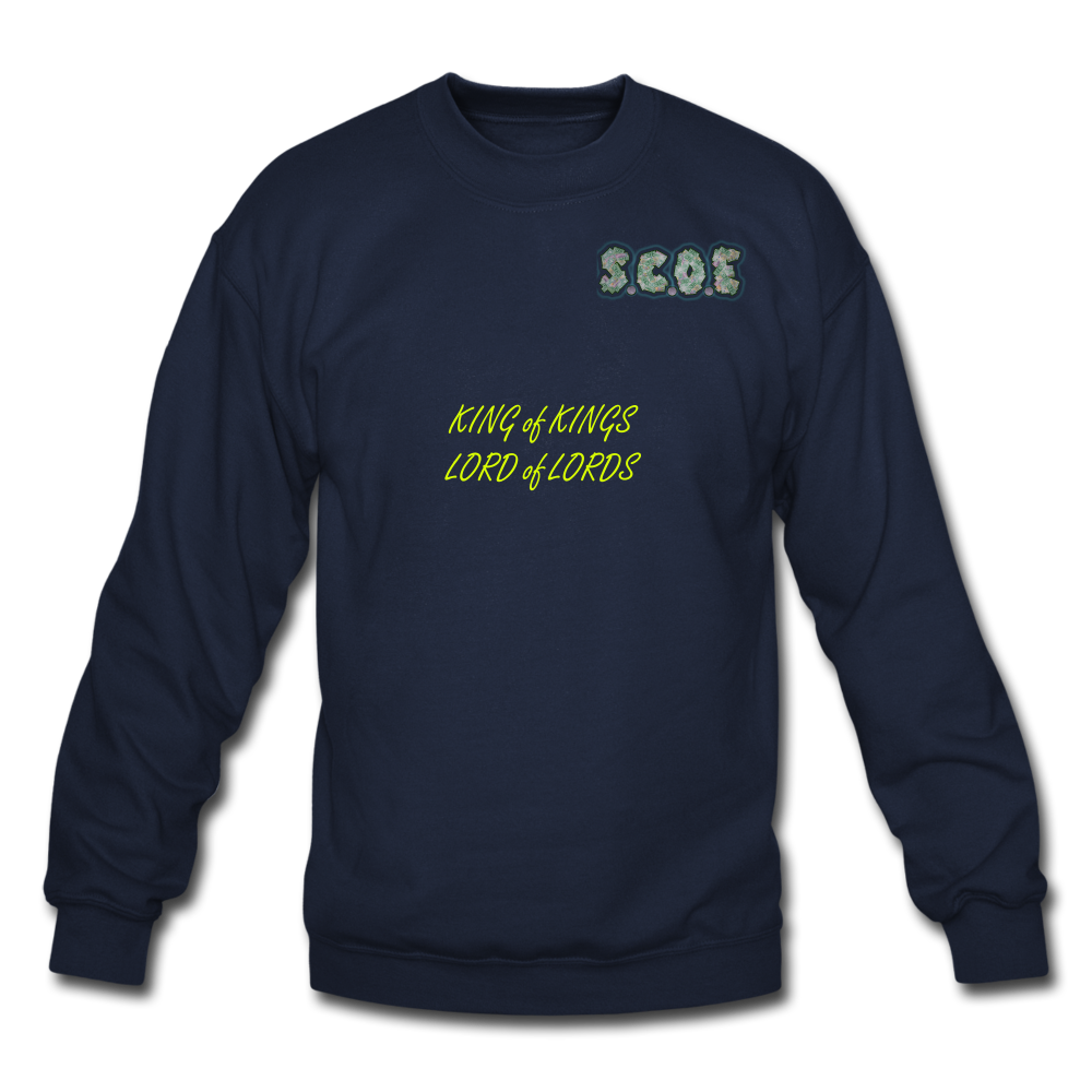 S.C.O.E King of Kings Crewneck Sweatshirt - navy