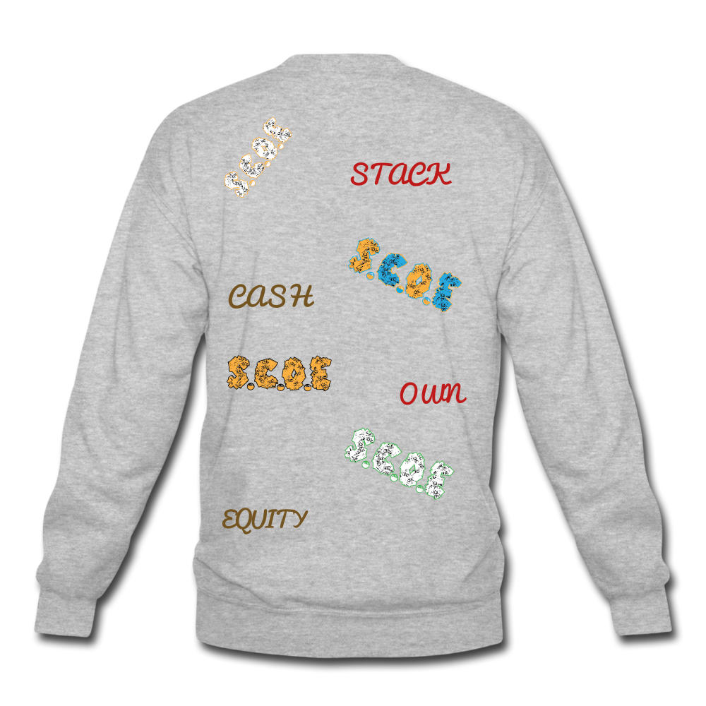 S.C.O.E Multi-Color Logo Crewneck - heather gray