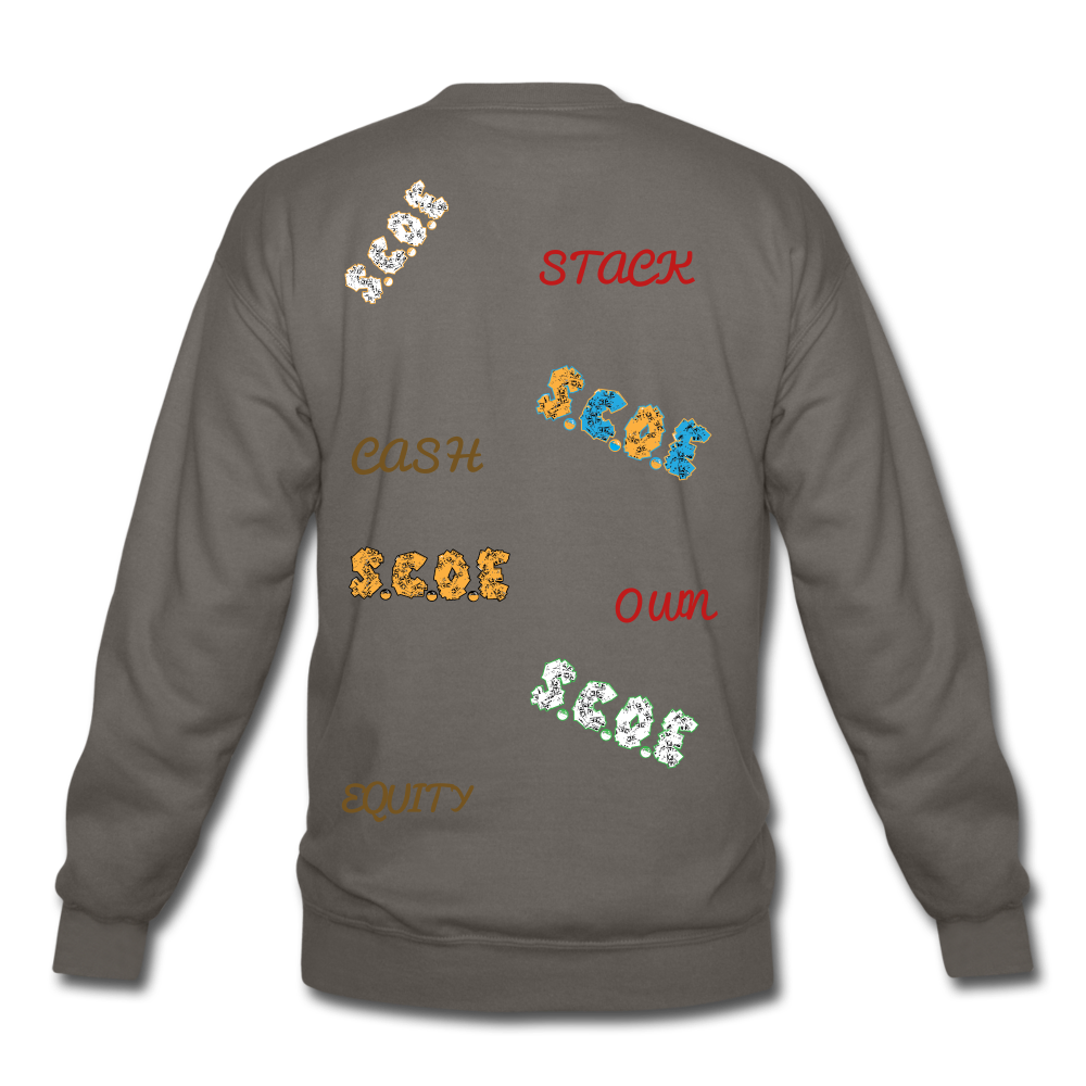 S.C.O.E Multi-Color Logo Crewneck - asphalt gray