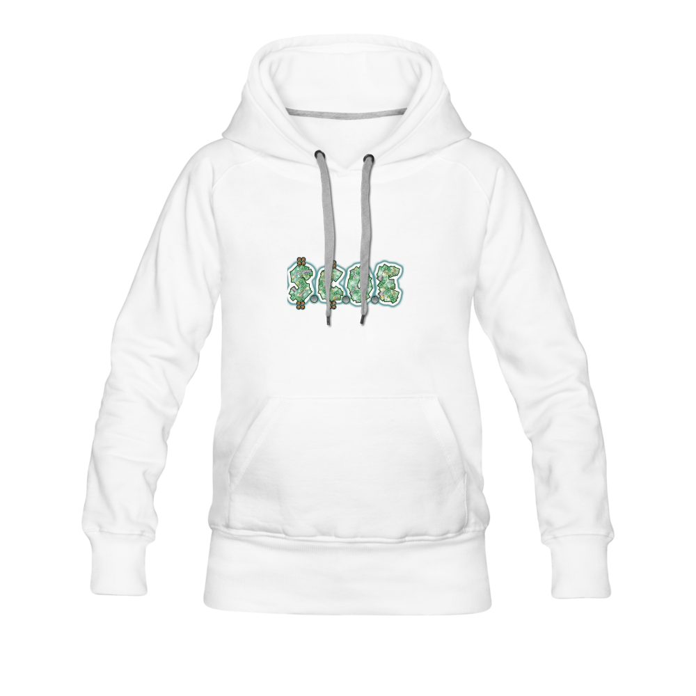 S.C.O.E Women's Multi-Color Logo Hoodie - white