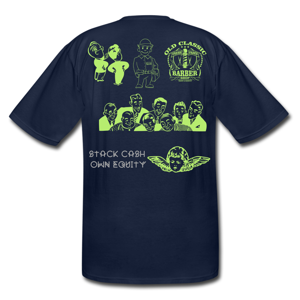 S.C.O.E Vintage Print Tall Tee - navy