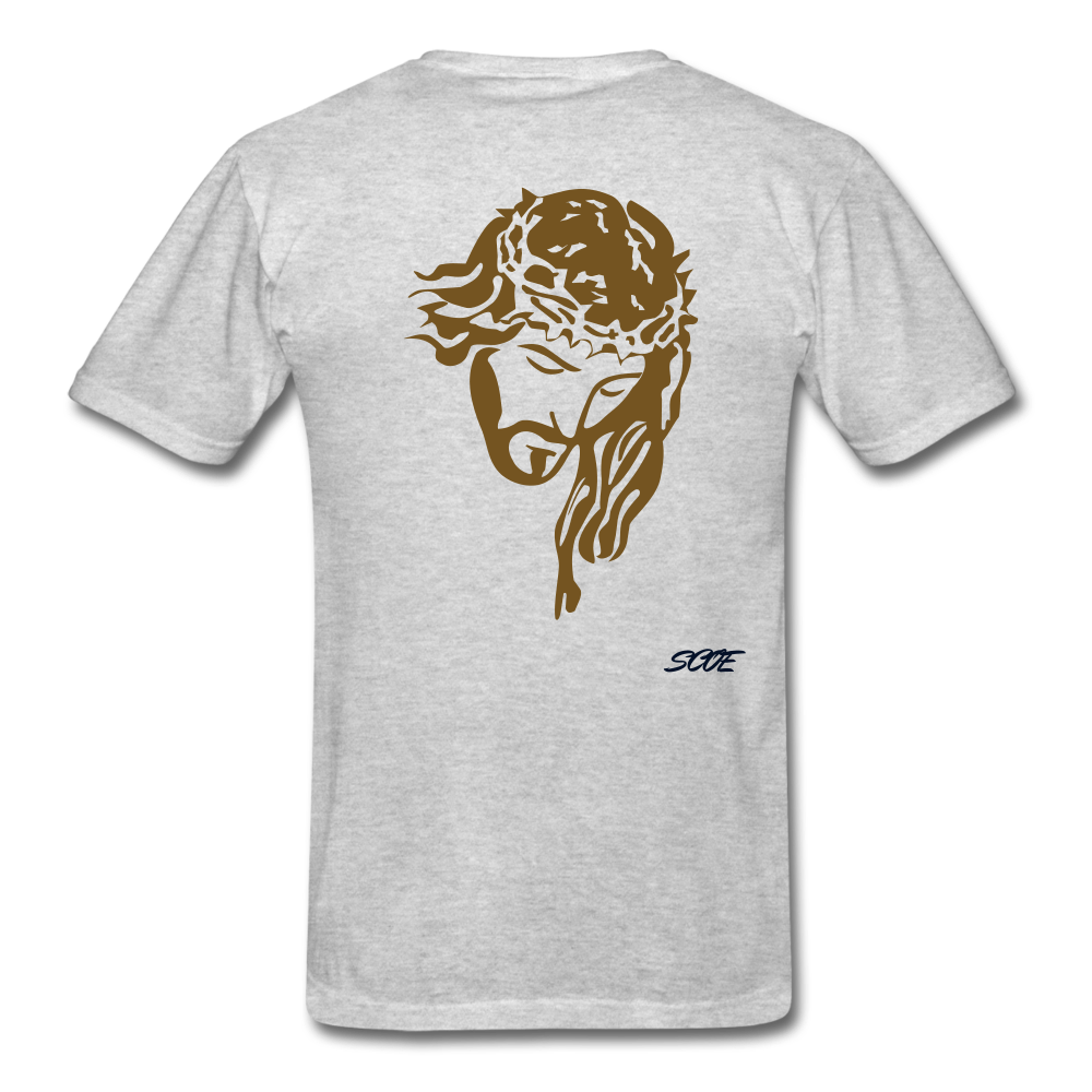 S.C.O.E Jesus Portrait Tee - heather gray