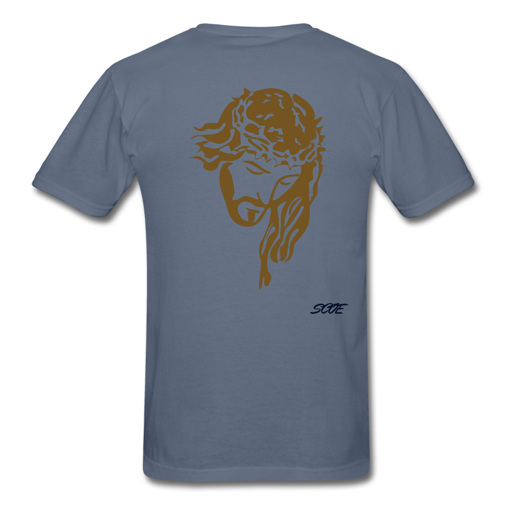 S.C.O.E Jesus Portrait Tee - denim