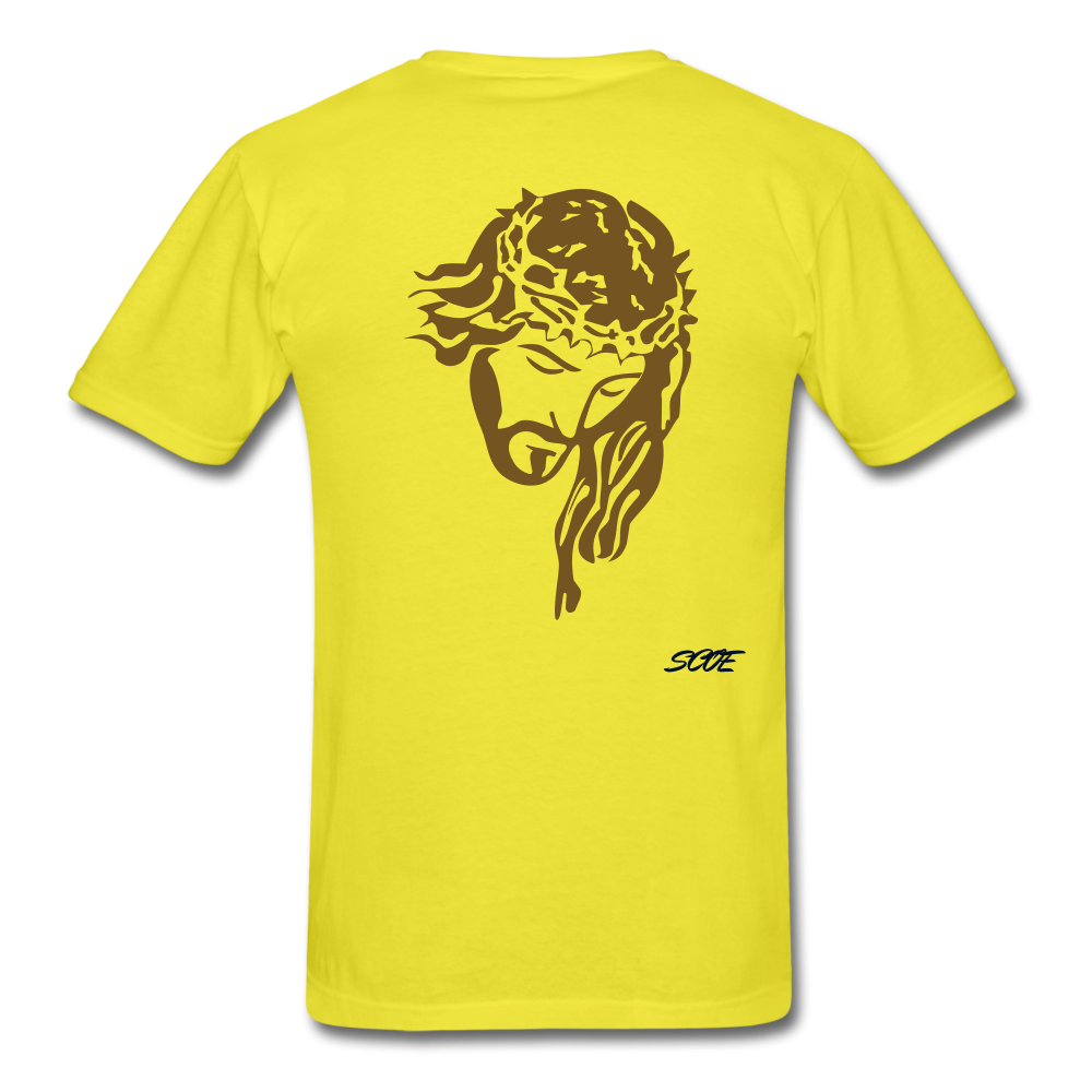 S.C.O.E Jesus Portrait Tee - yellow