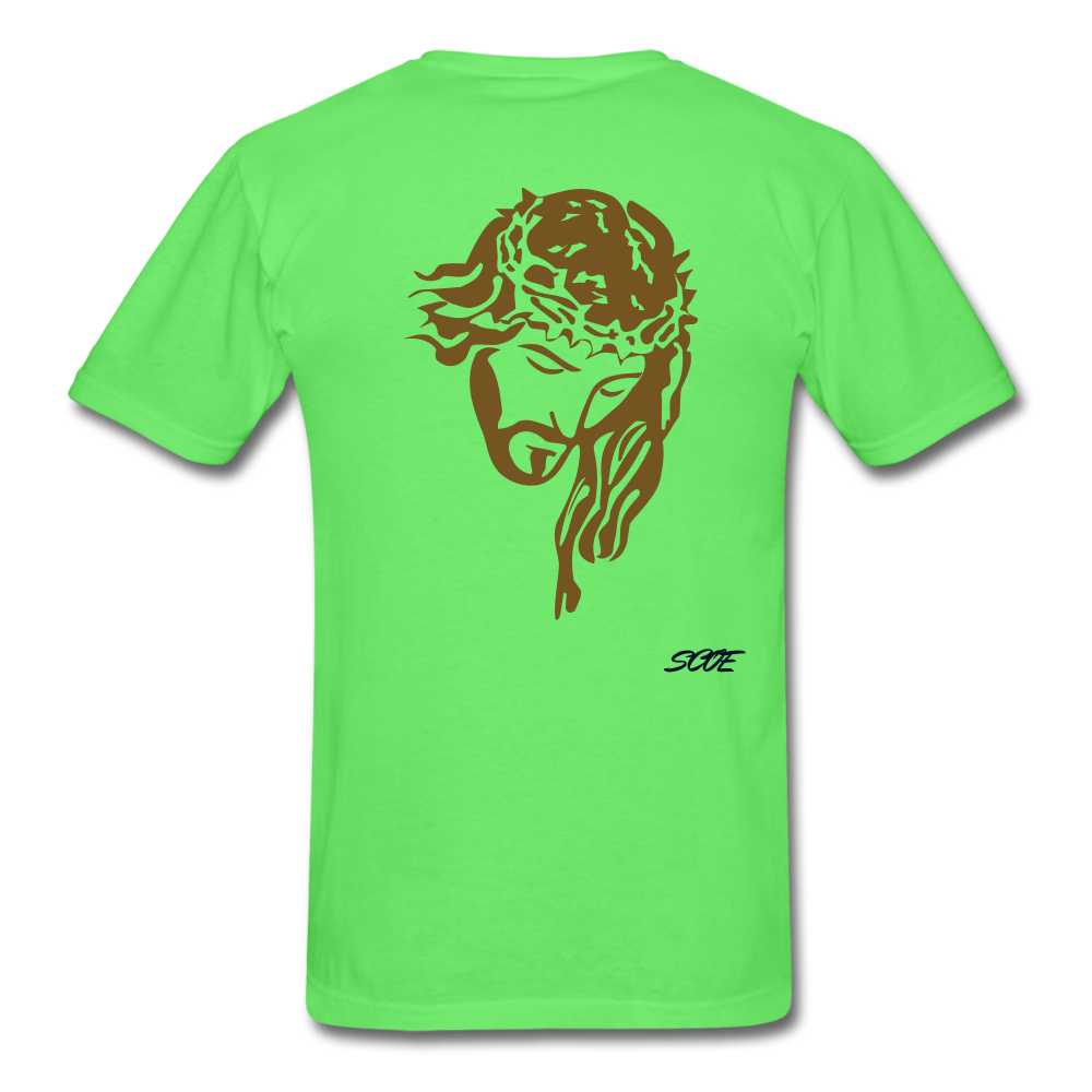 S.C.O.E Jesus Portrait Tee - kiwi