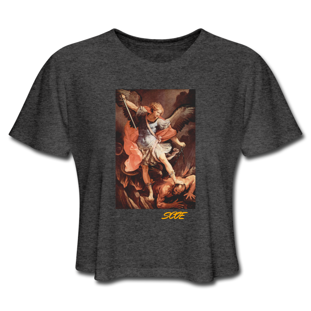 S.C.O.E Angel Crop Top - deep heather