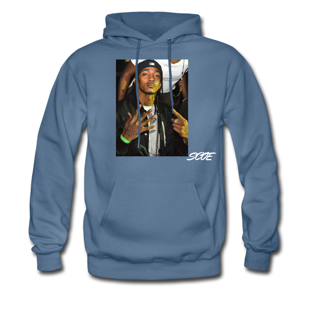 S.C.O.E Nipsey Hussle Equity Hoodie - denim blue