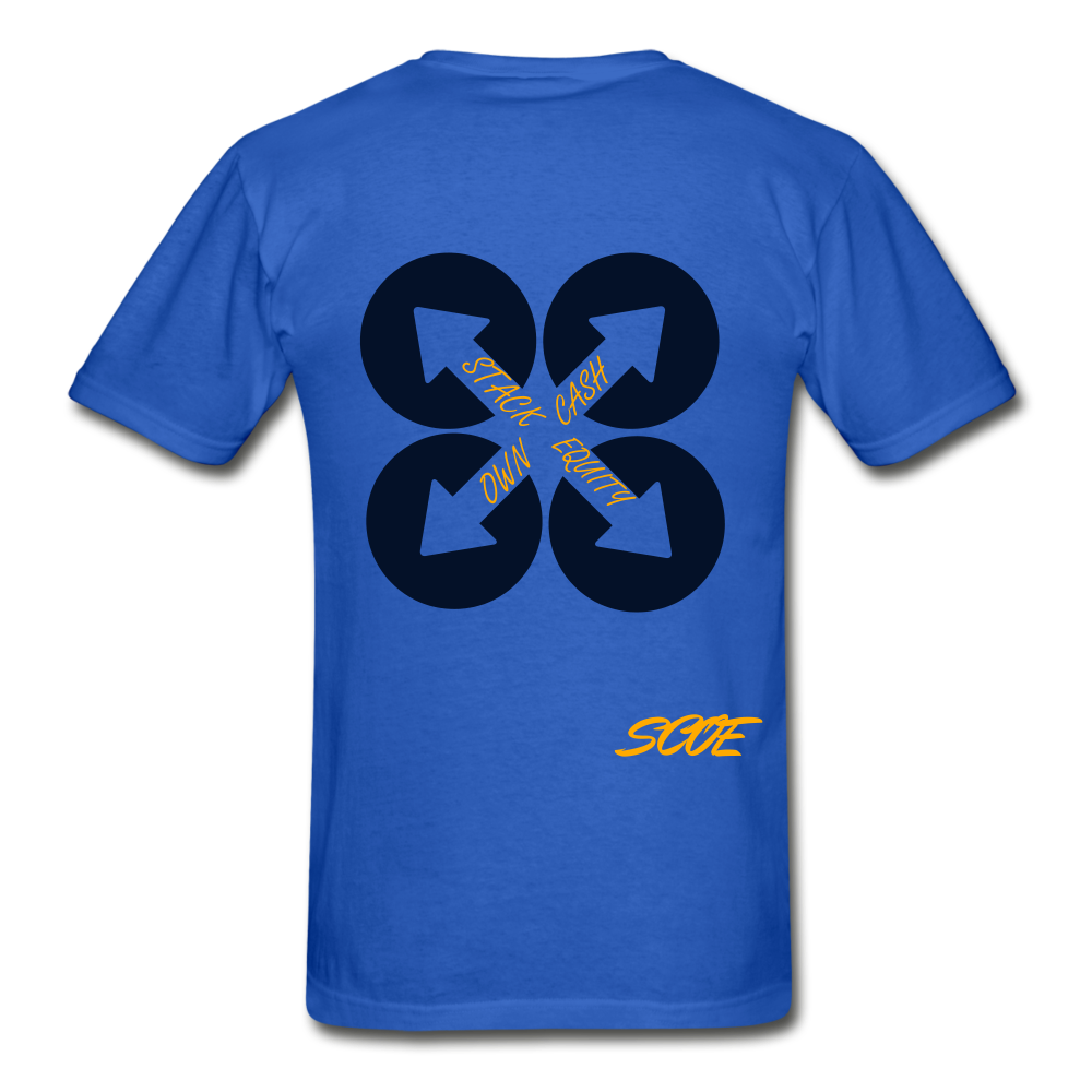 S.C.O.E Debt Free T-Shirt - royal blue