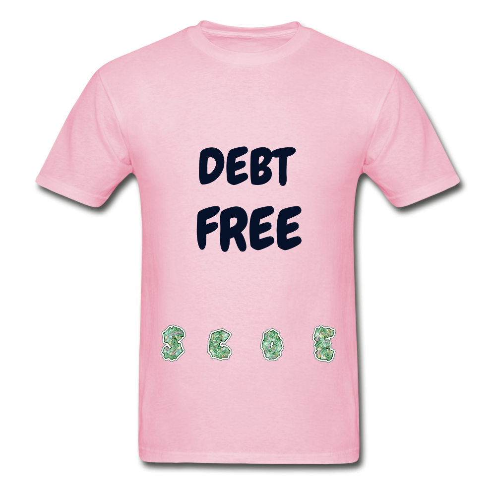 S.C.O.E Debt Free T-Shirt - light pink