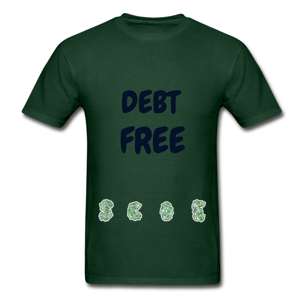 S.C.O.E Debt Free T-Shirt - forest green