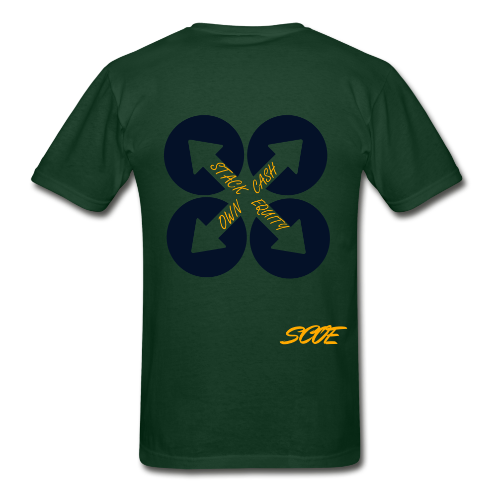 S.C.O.E Debt Free T-Shirt - forest green