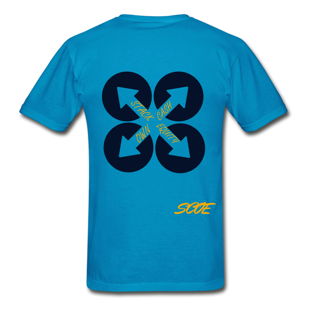 S.C.O.E Debt Free T-Shirt - turquoise