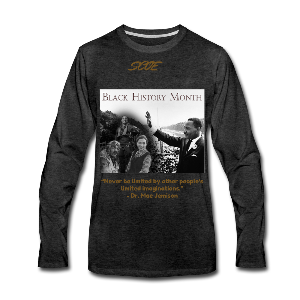 S.C.O.E Black History Long Sleeve - charcoal gray