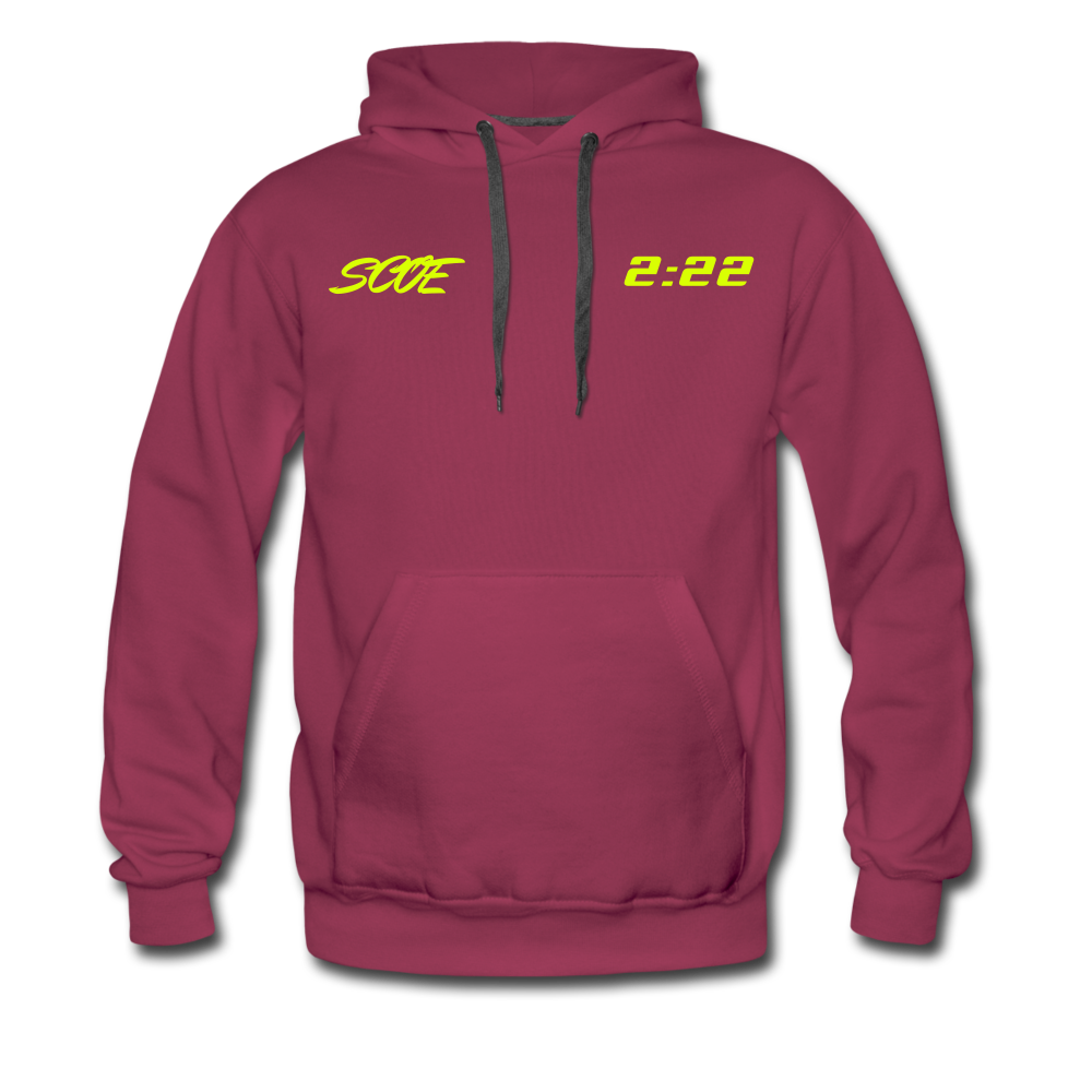 S.C.O.E 2:22 Hustle Hoodie - burgundy