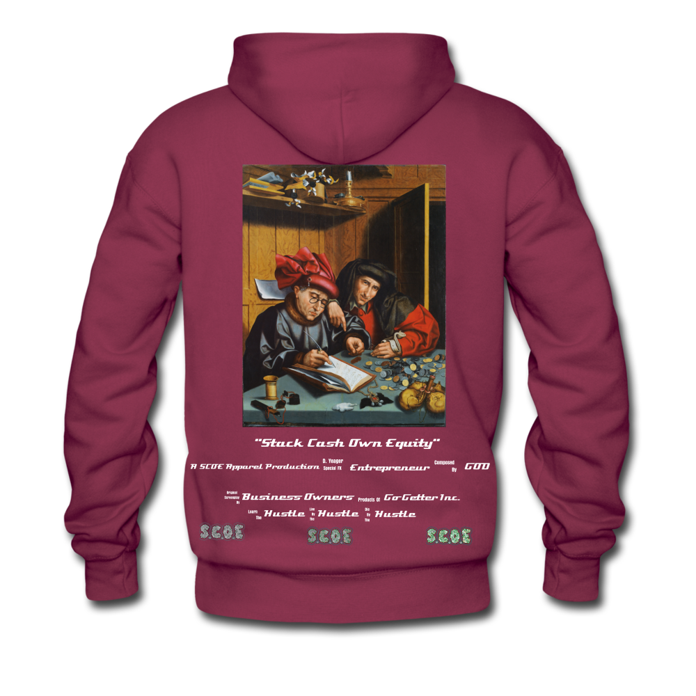 S.C.O.E 2:22 Hustle Hoodie - burgundy