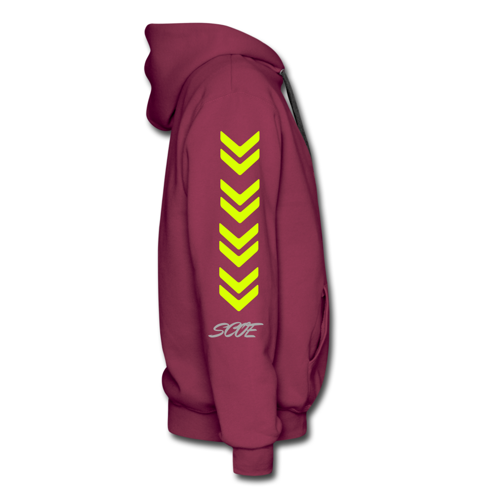 S.C.O.E 2:22 Hustle Hoodie - burgundy