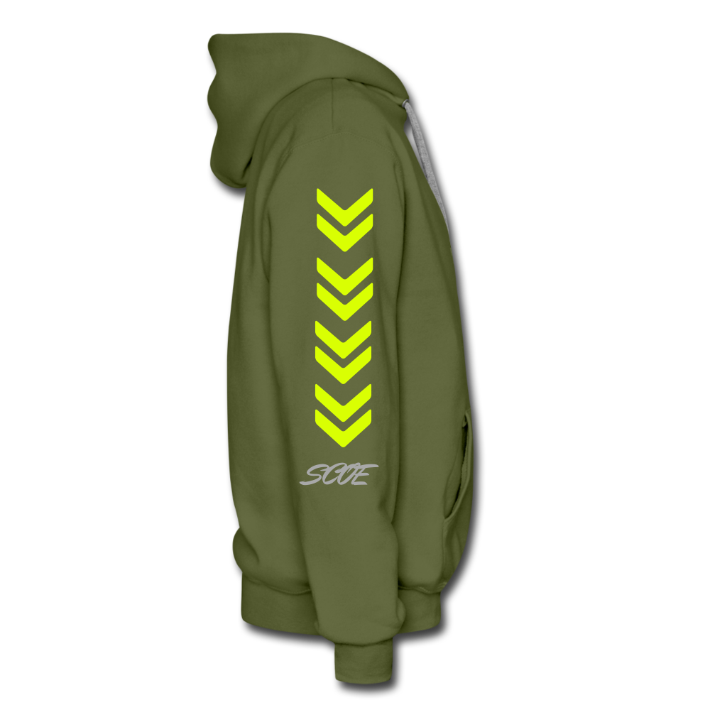 S.C.O.E 2:22 Hustle Hoodie - olive green
