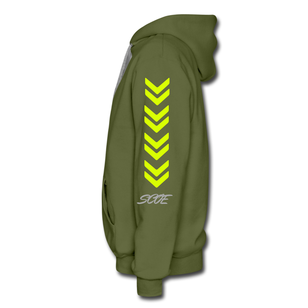 S.C.O.E 2:22 Hustle Hoodie - olive green