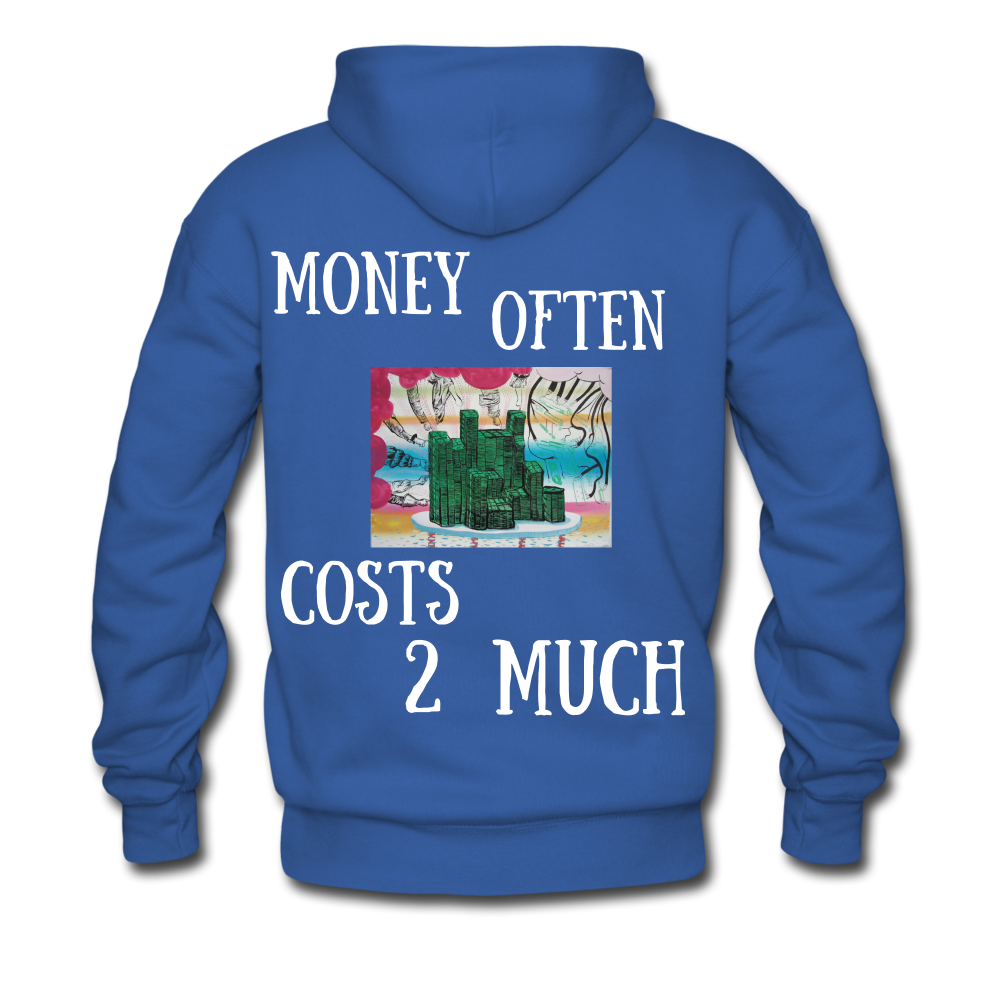 S.C.O.E "Money often Costs 2 Much" Hoodie - royal blue