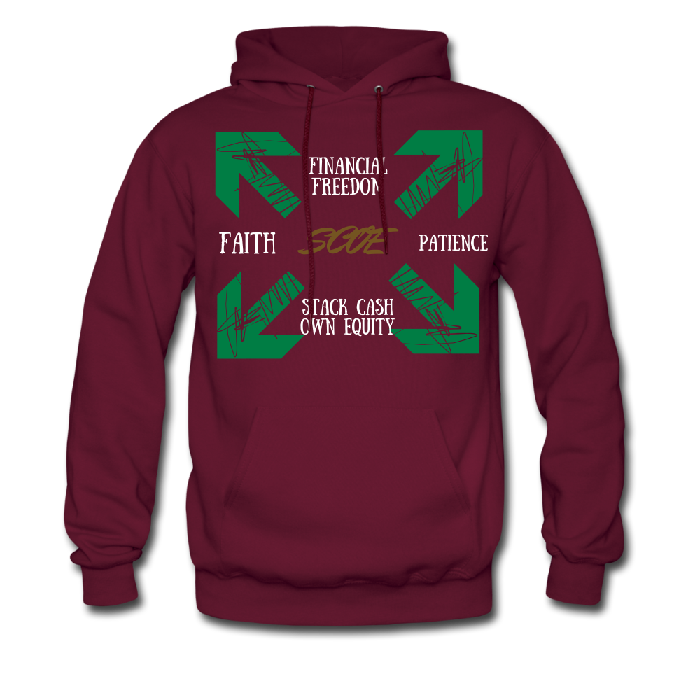 S.C.O.E "Money often Costs 2 Much" Hoodie - burgundy