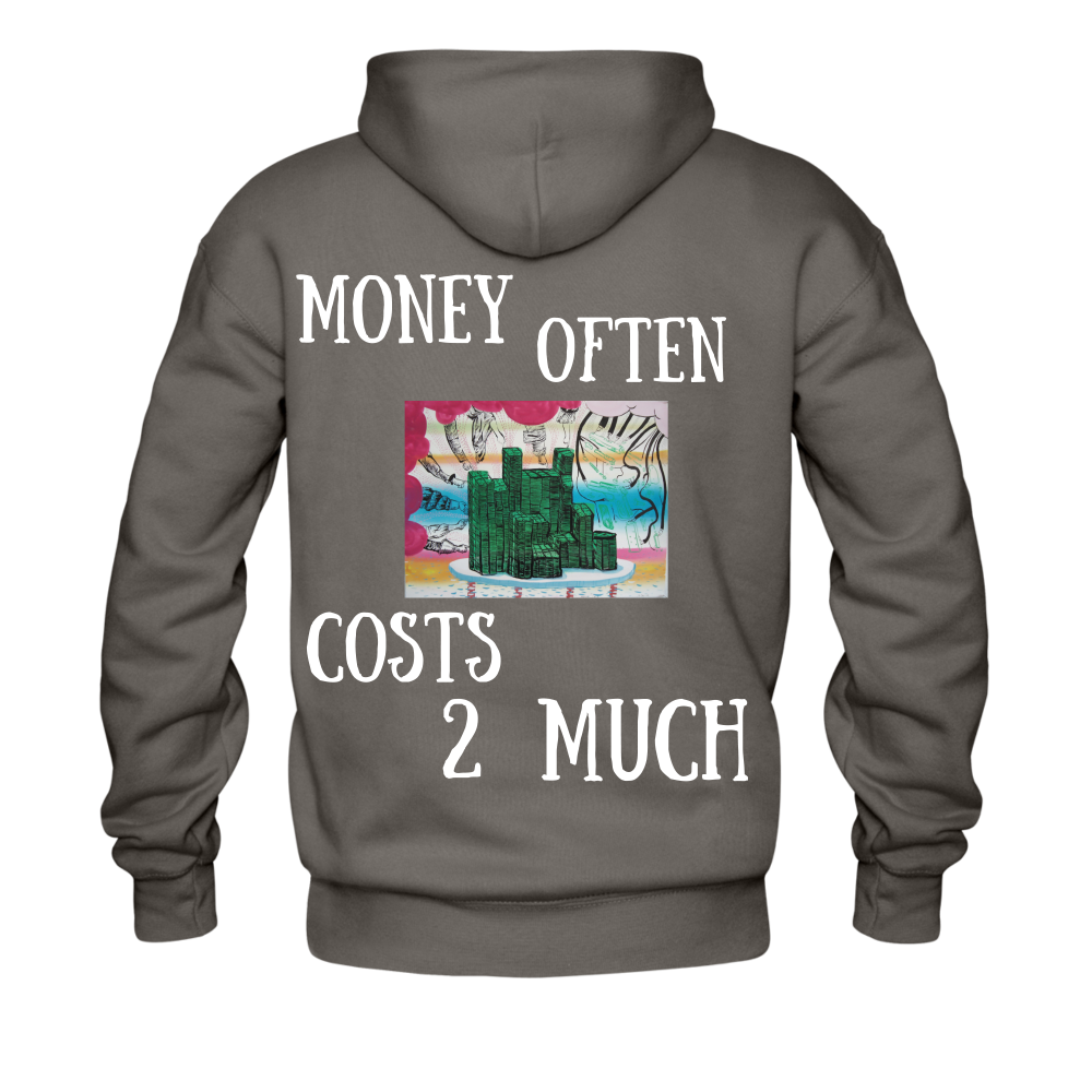 S.C.O.E "Money often Costs 2 Much" Hoodie - asphalt gray