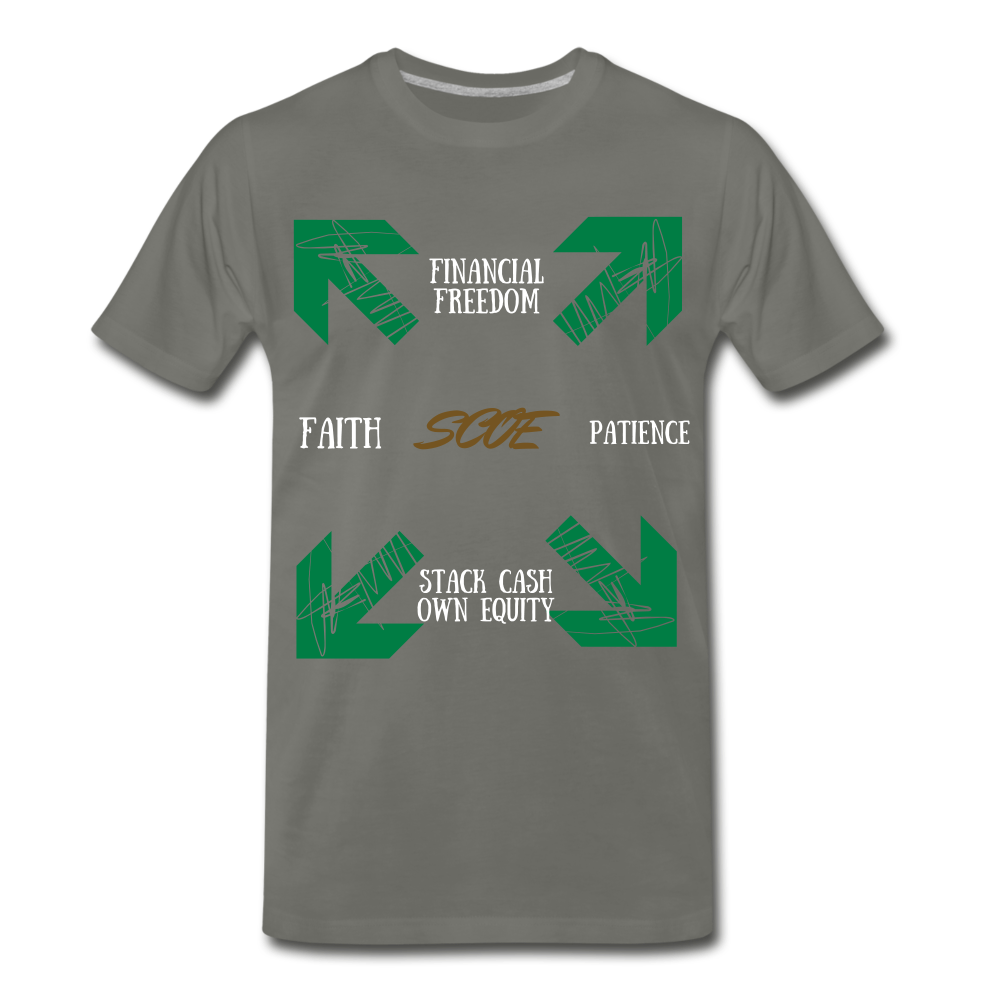 S.C.O.E "Money often Costs 2 Much" T-Shirt - asphalt gray