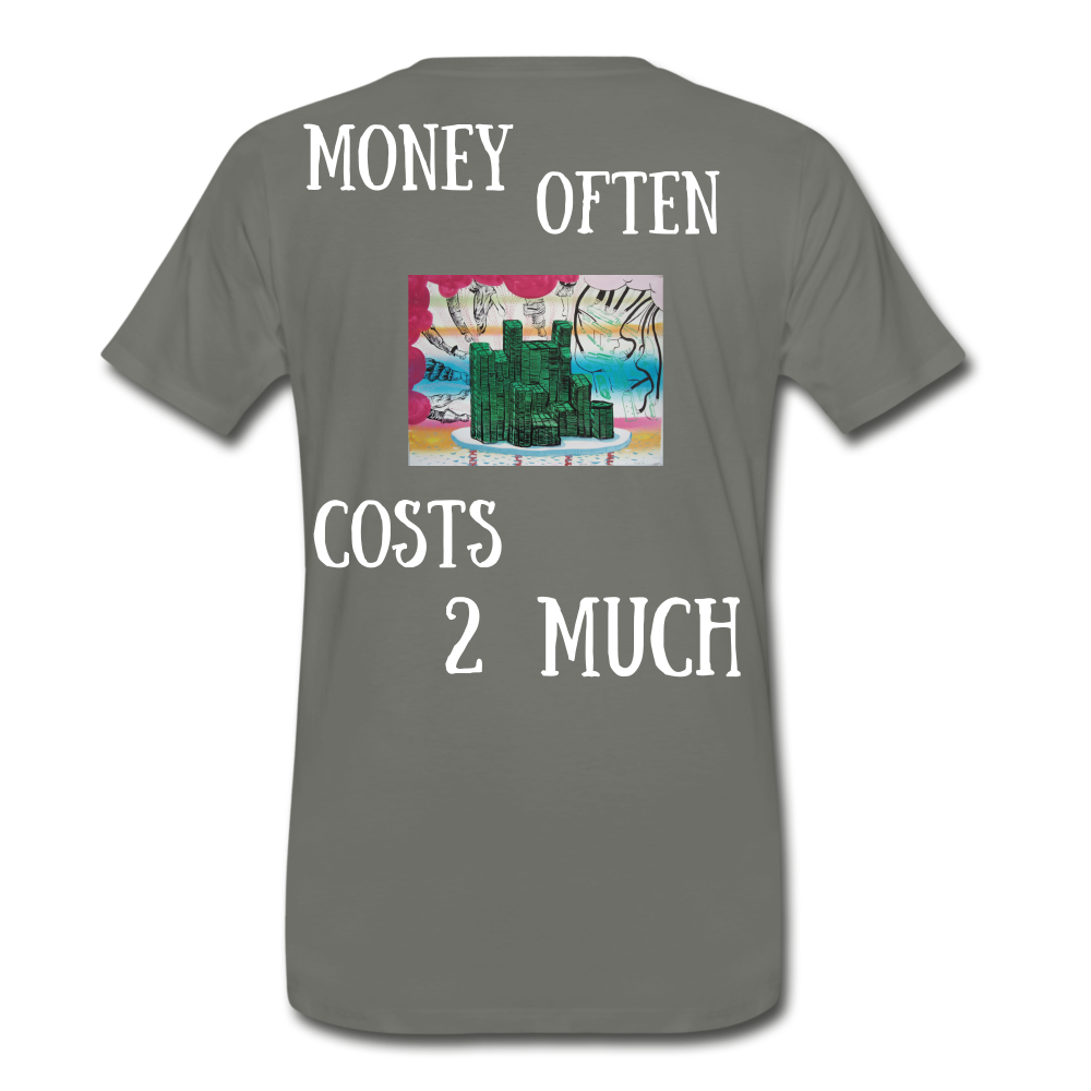 S.C.O.E "Money often Costs 2 Much" T-Shirt - asphalt gray