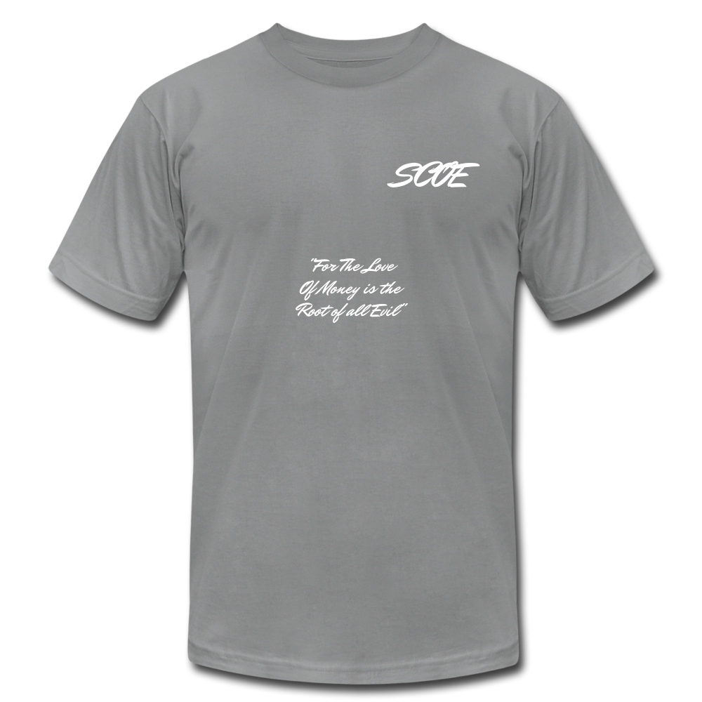 S.C.O.E Root of All Evil T-Shirt - slate